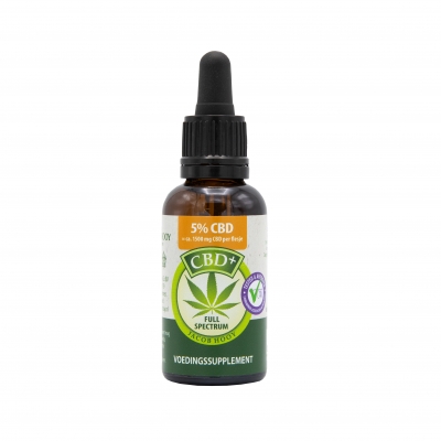 CBD olie 5% 30ml Jacob Hooy